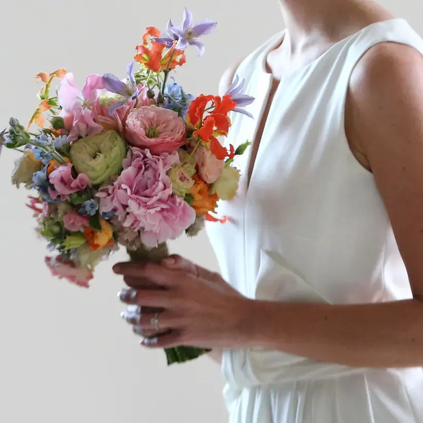 Bruidsboeket gemaakt door Pasmans Bloemen uit Eindhoven